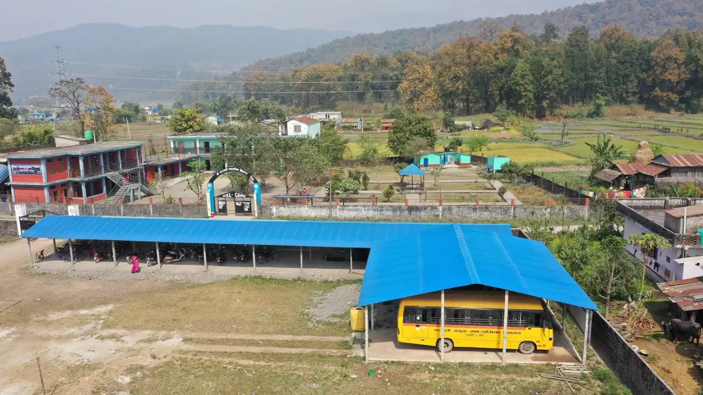 Aerial view of School